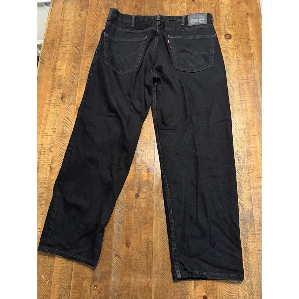 Levi's 550 Relaxed Fit Jeans Mens 36x30 Black Label